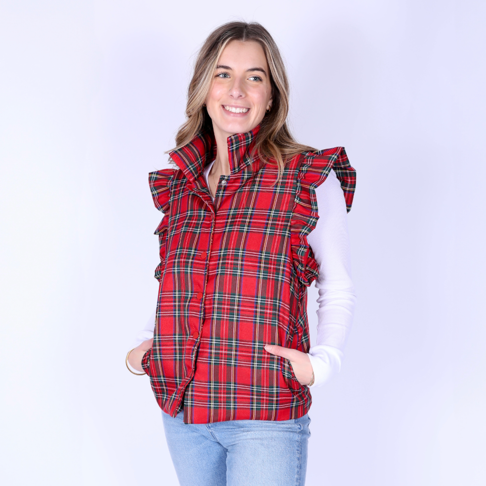 Scottie Plaid Vest
