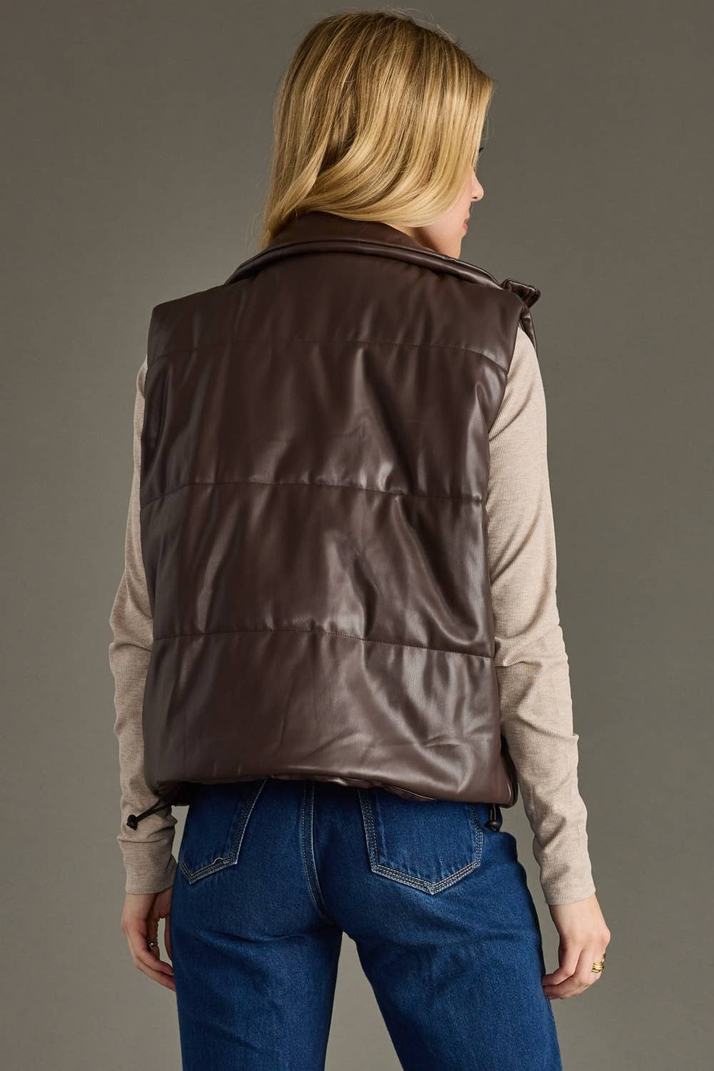 Brown Leather Vest
