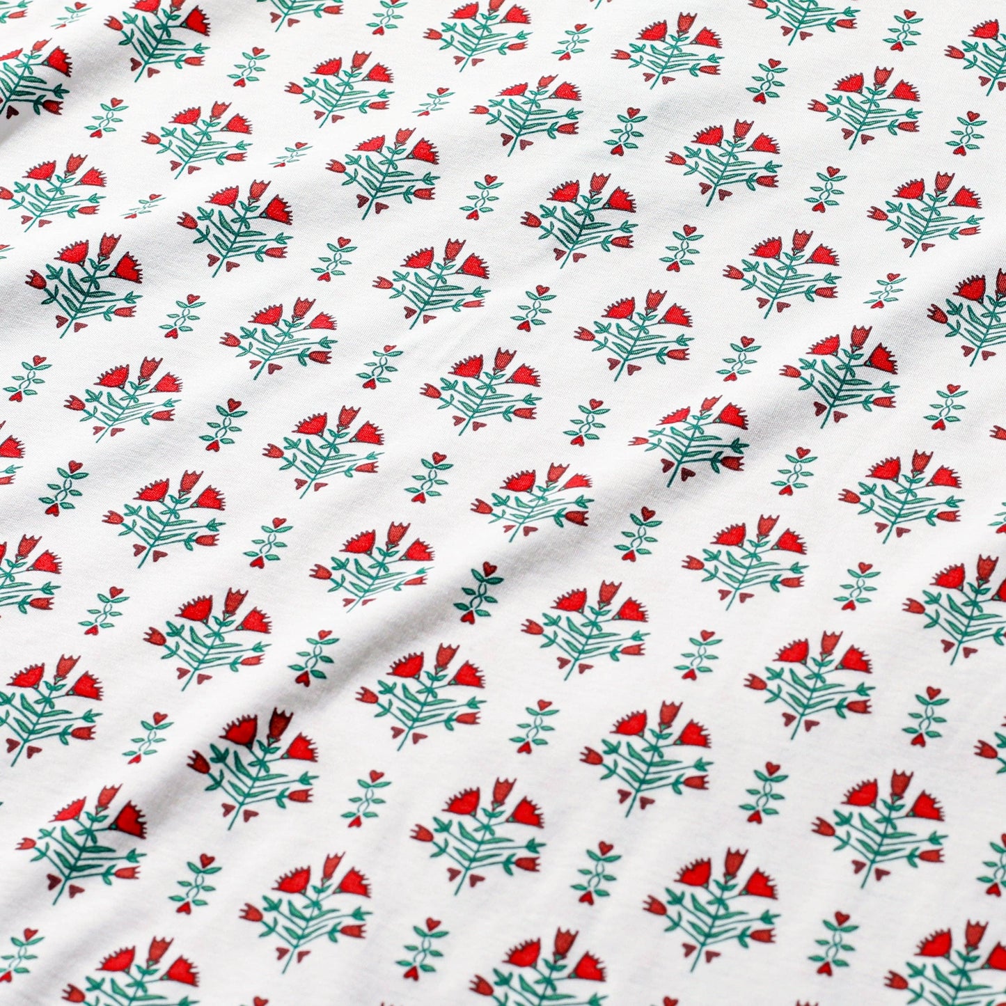 Joy Street Poinsettia Block Print Zip Baby Onesie