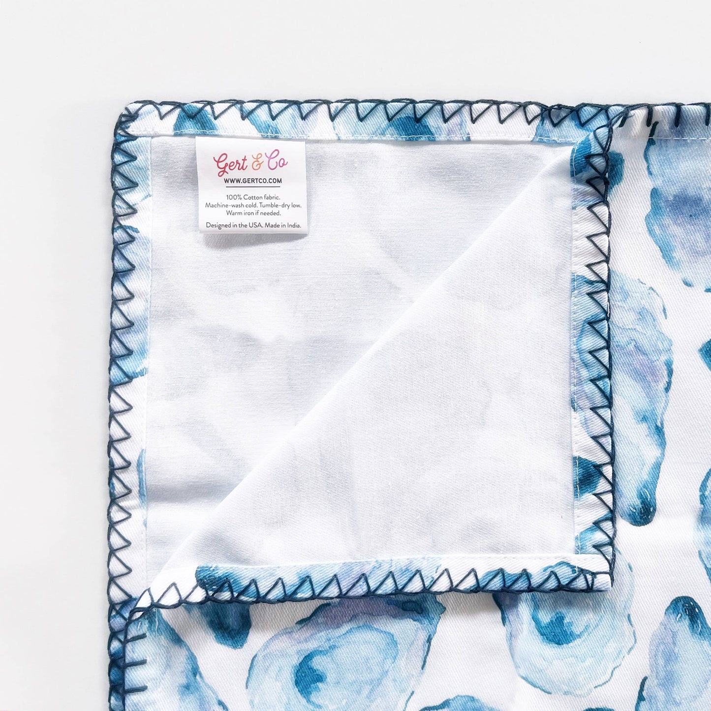 Mussel Shell Fabric Napkin | Oyster Shell Napkin | Set of 4