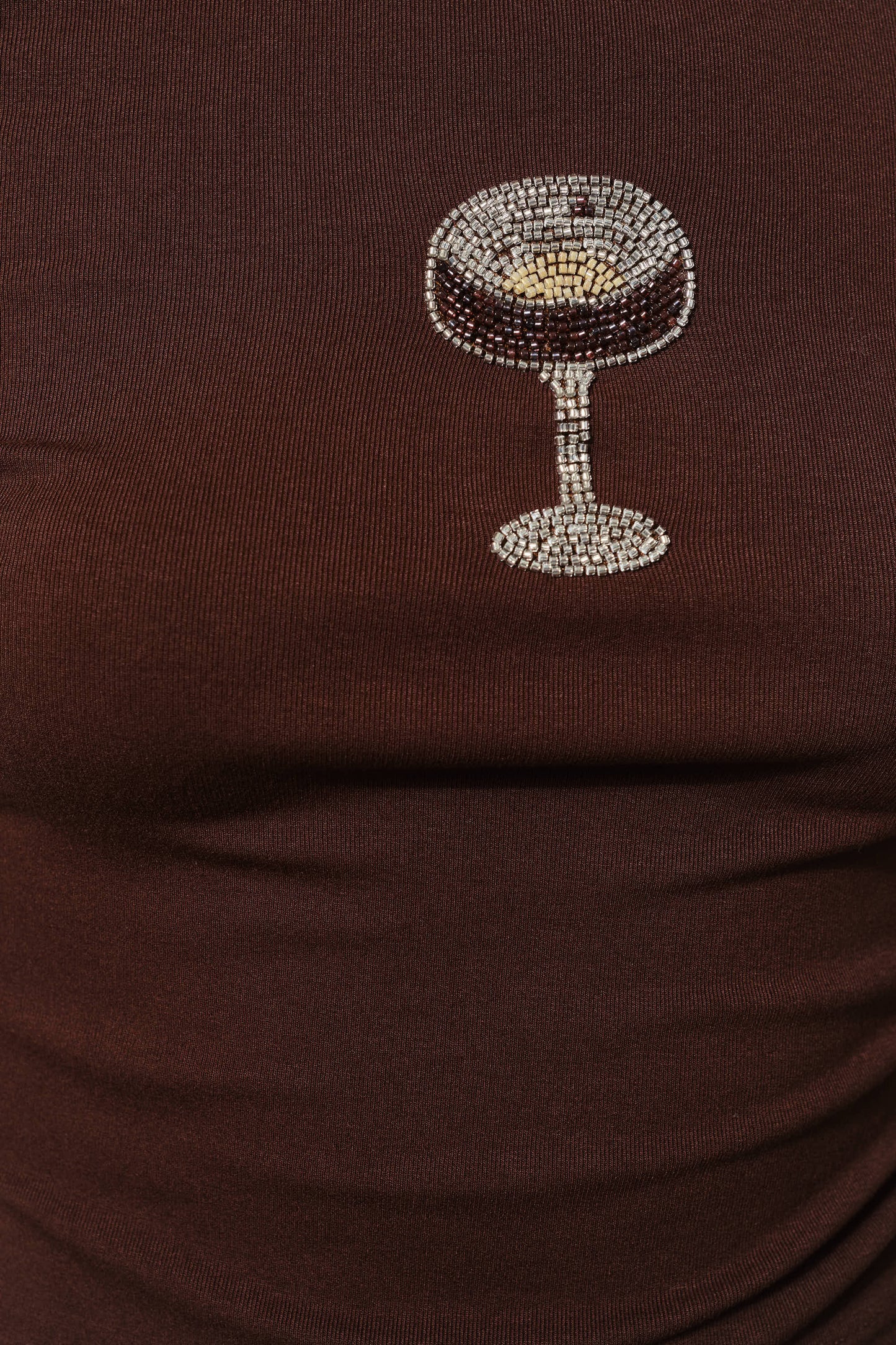 ESPRESSO MARTINI BEADED TOP