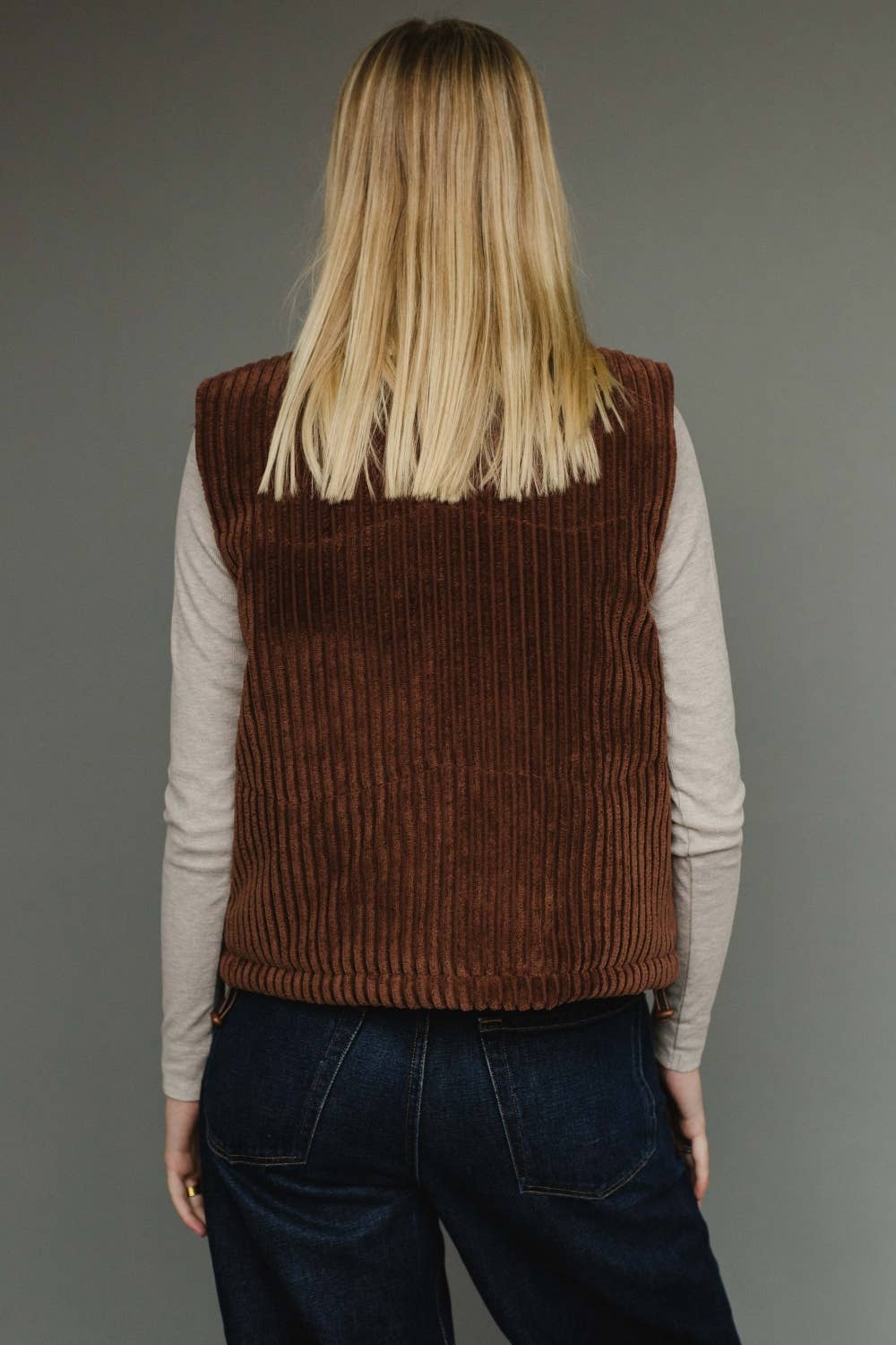 Brown Corduroy Vest
