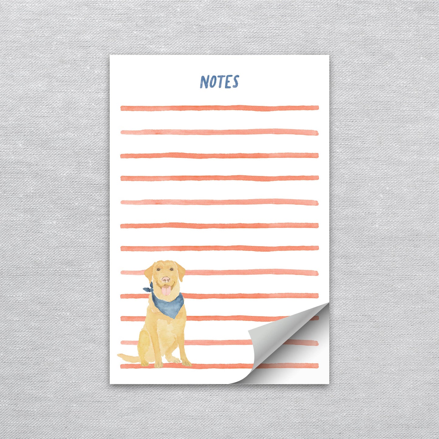 Yellow Lab Notepad | Labrador Notepad | Dog Notepad