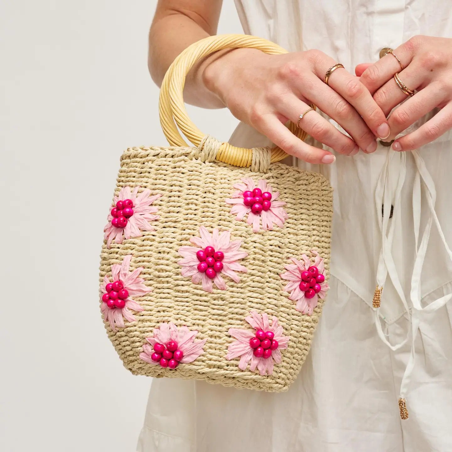 Emaline Satchel - Cream