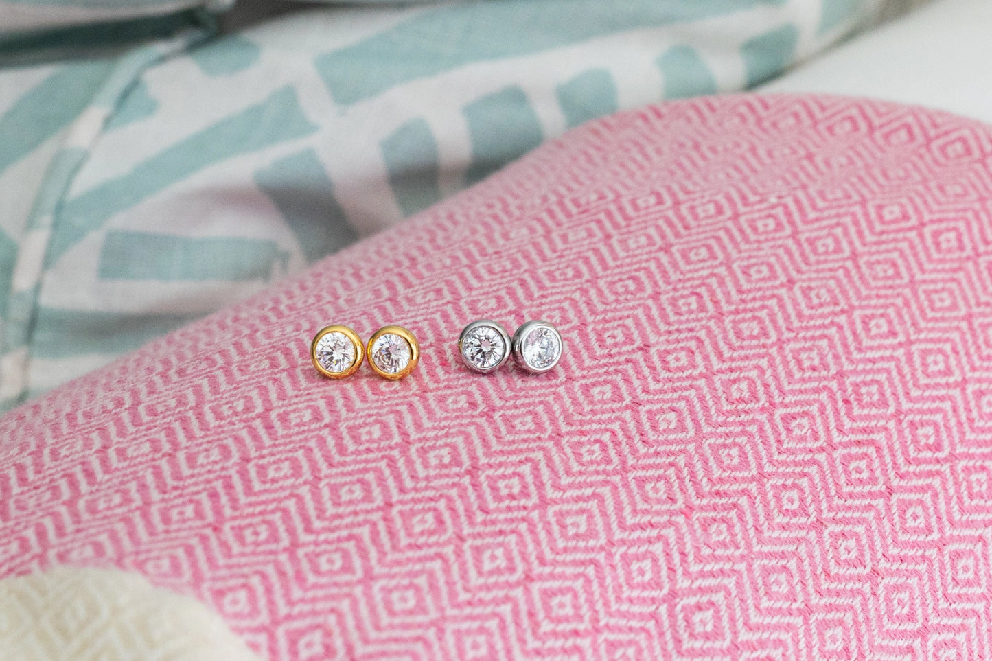 Lisi Lerch The Baby Bezel Silver Stud