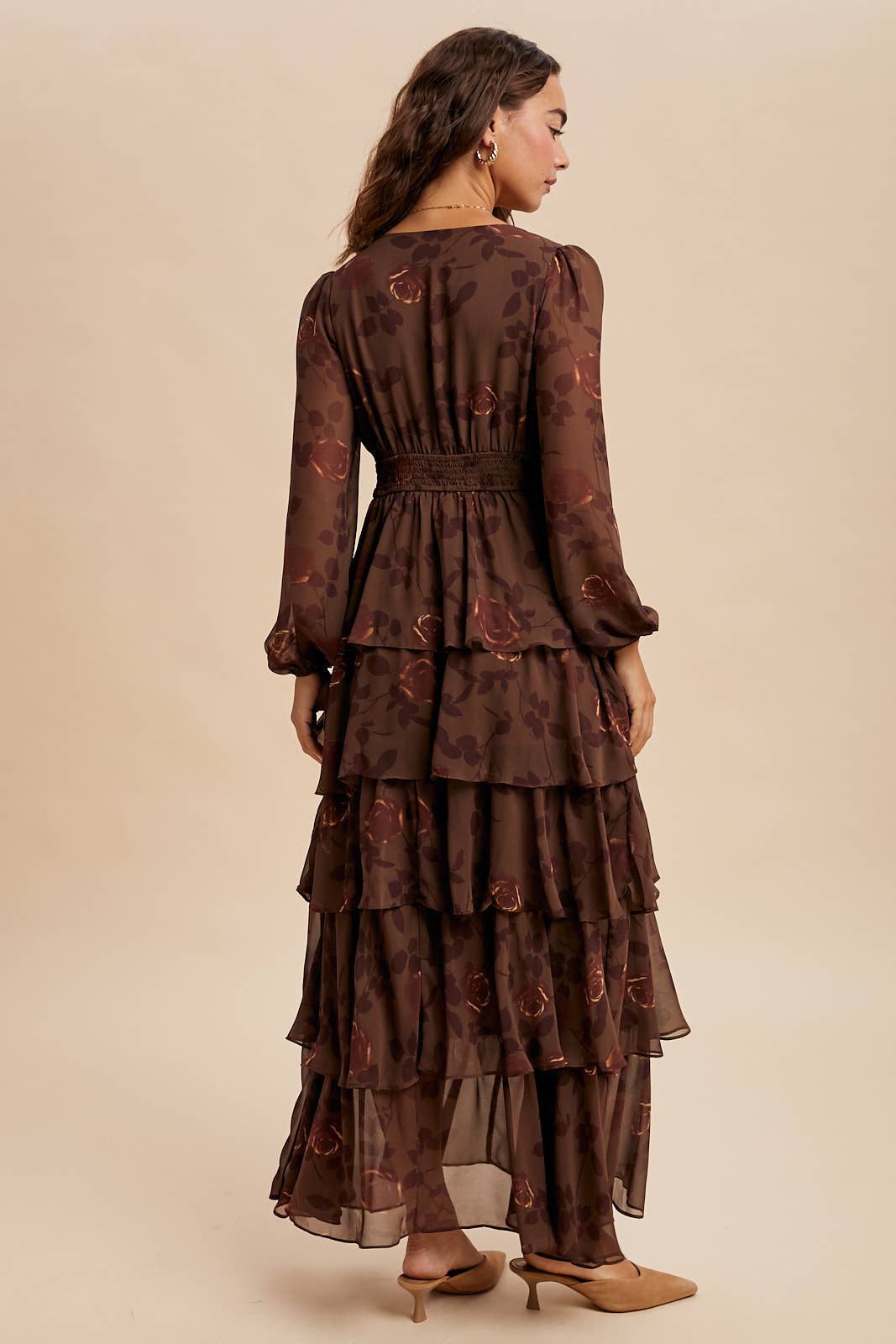 Tiered Floral Maxi Dress