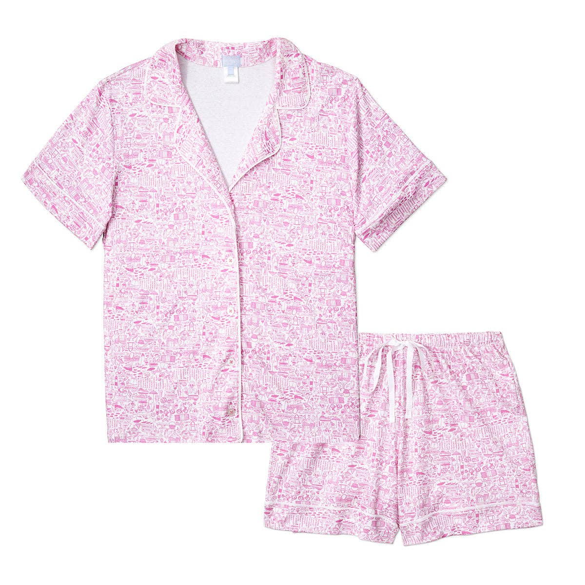 Joy Street Nantucket PJ's Pink Peony