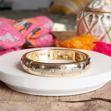 Eternity Stretch Bangle Wide White