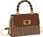Maura Wicker Top Handle Bag