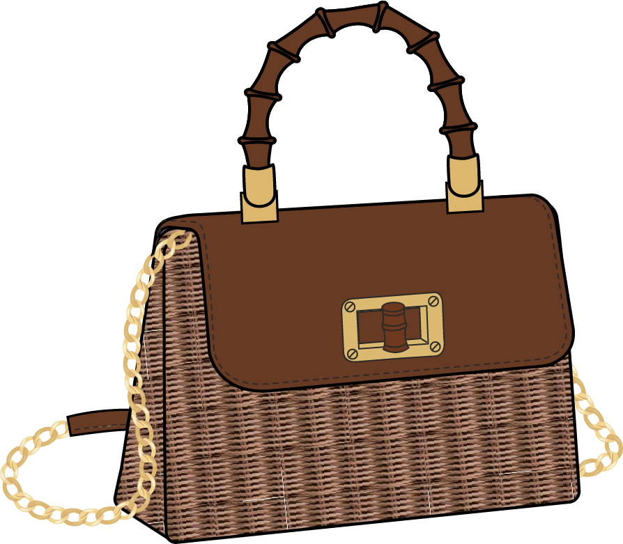 Maura Wicker Top Handle Bag