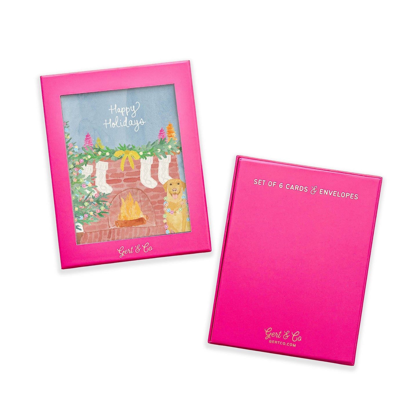 Yellow Lab Holiday Greeting Card | Box Set of 6 Holiday Card