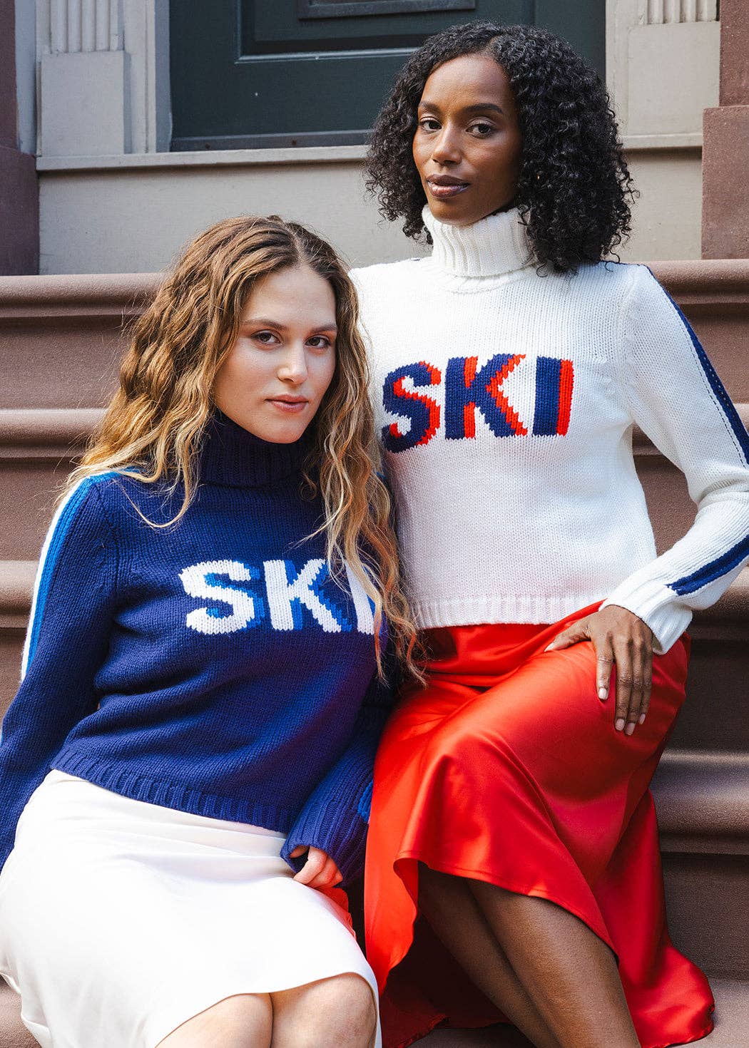 Jade Turtleneck Sweater - Navy Ski