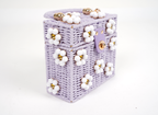 Wicker Bucket Daisy Flower Purse