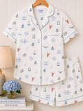 Cape Cod Icon Short Sleeve Pajamas