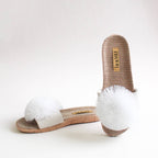 Pom Pom Slides – White