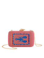 Lobster Striped Clutch