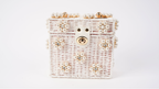 Wicker Bucket Daisy Flower Purse