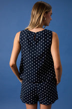 Navy Polka Dot Set