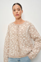 Malia Deer Print Cardigan