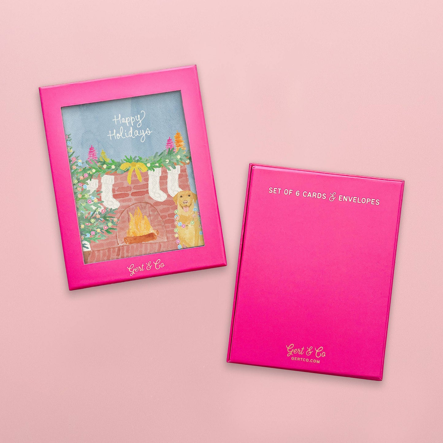 Yellow Lab Holiday Greeting Card | Box Set of 6 Holiday Card