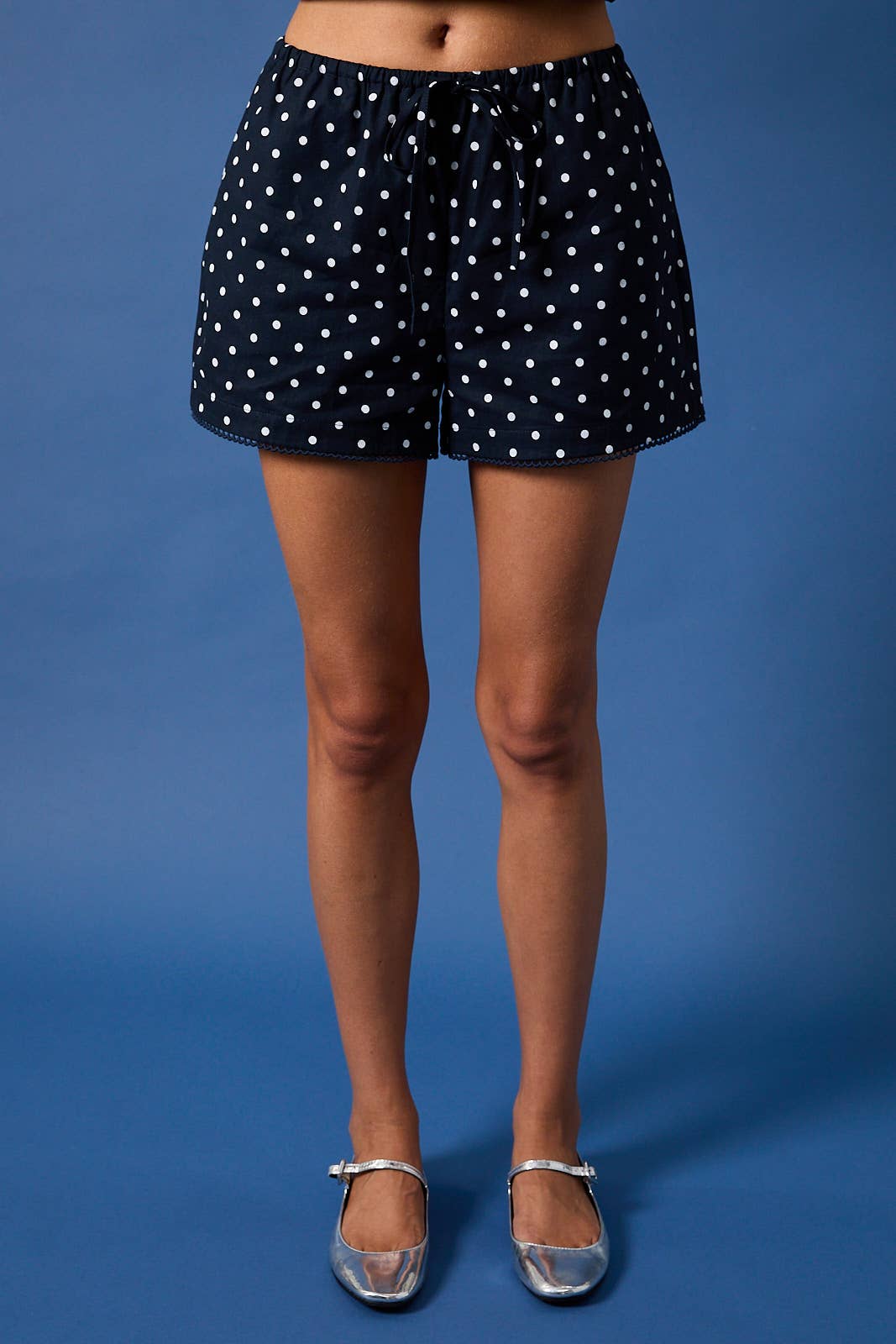 Navy Polka Dot Set