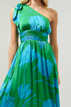 Seamoss Floral Bayou One Shoulder Maxi Dress