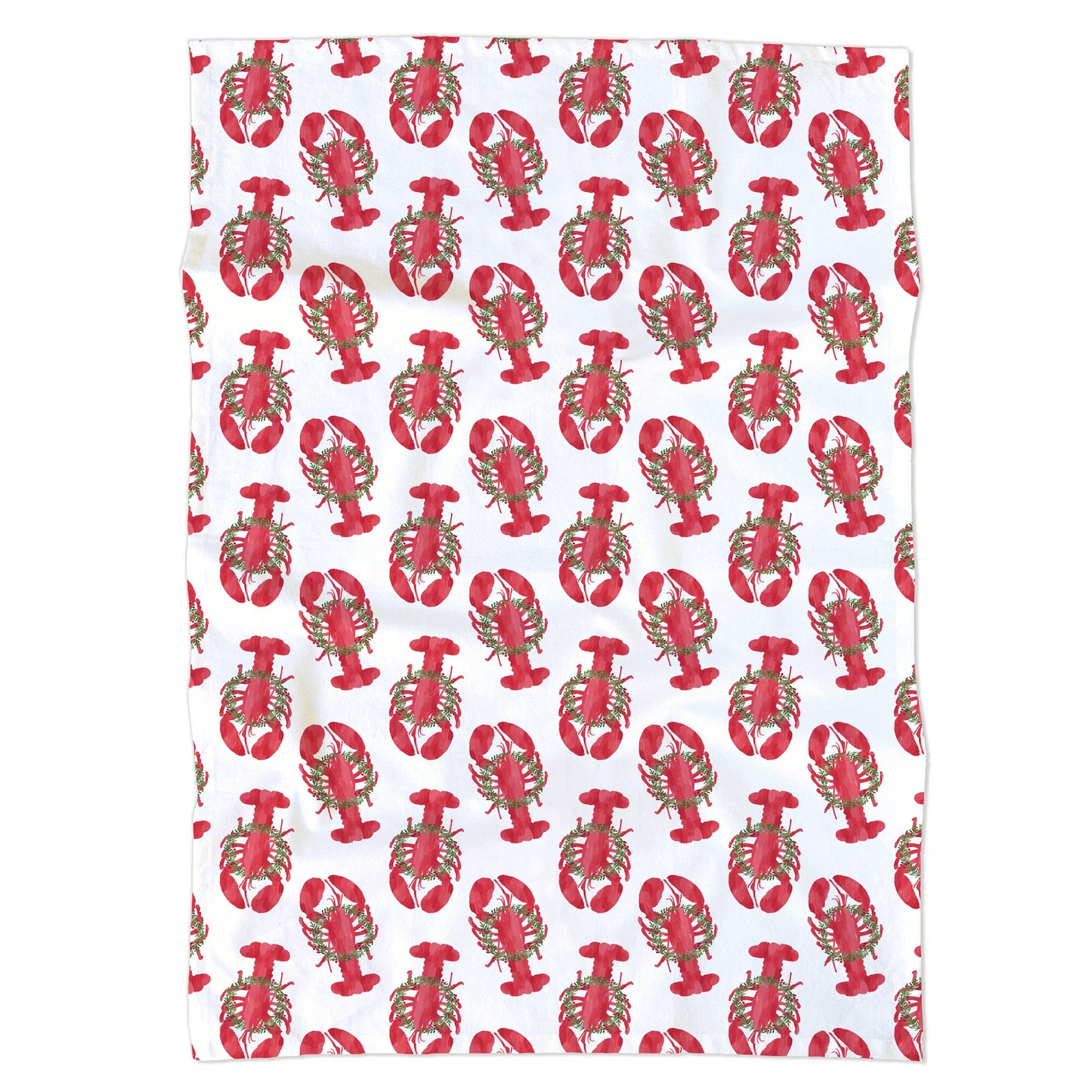 Holiday Lobsters Kitchen Tea Towel