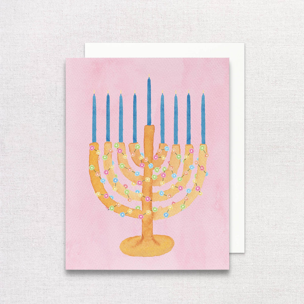 Chrismukkah Greeting Card | Menorah Card