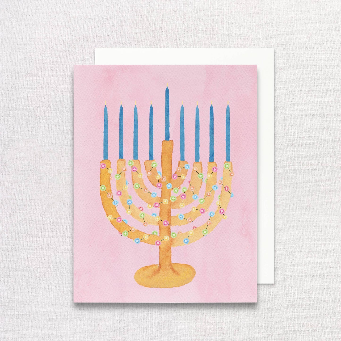 Chrismukkah Greeting Card | Menorah Card