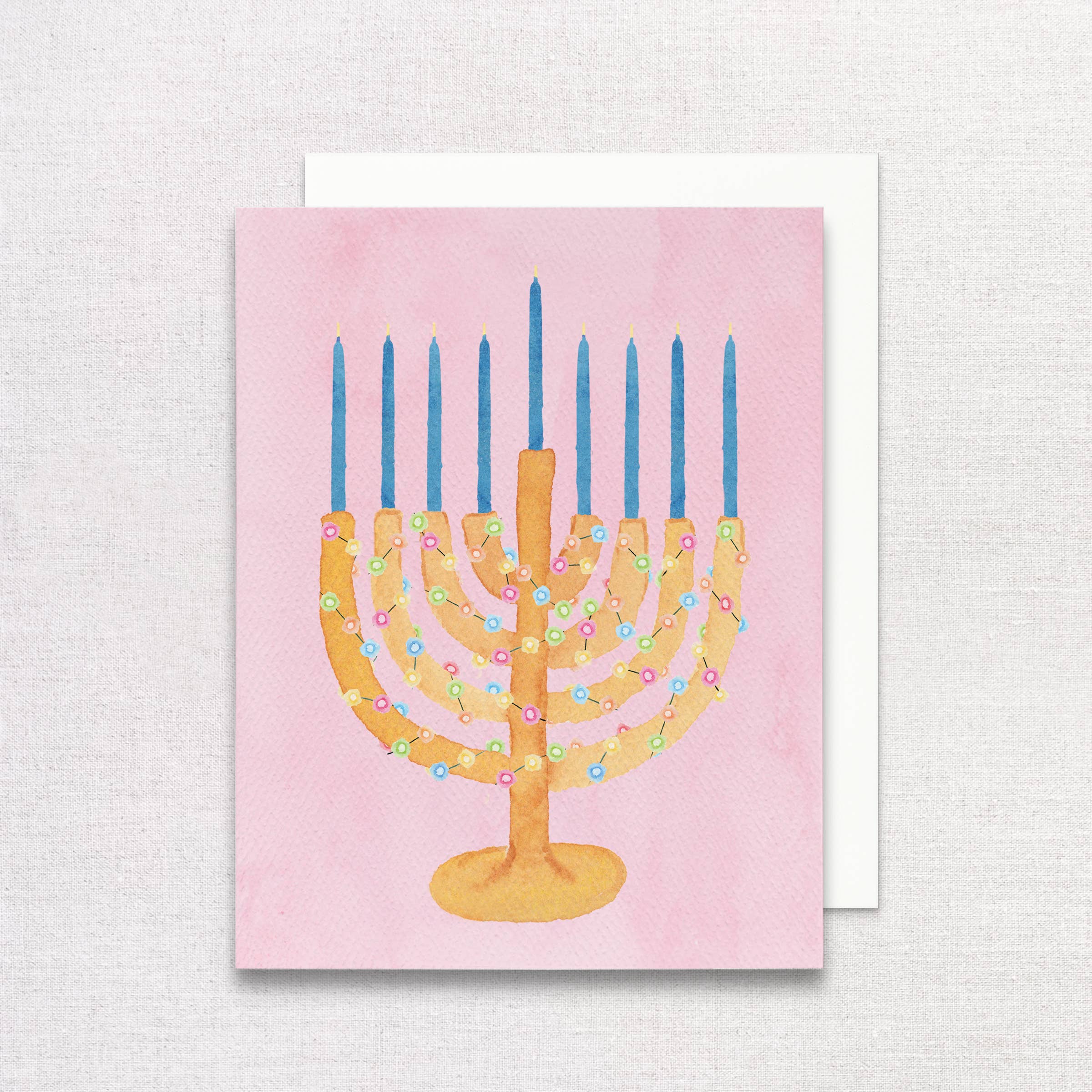 Chrismukkah Greeting Card | Menorah Card
