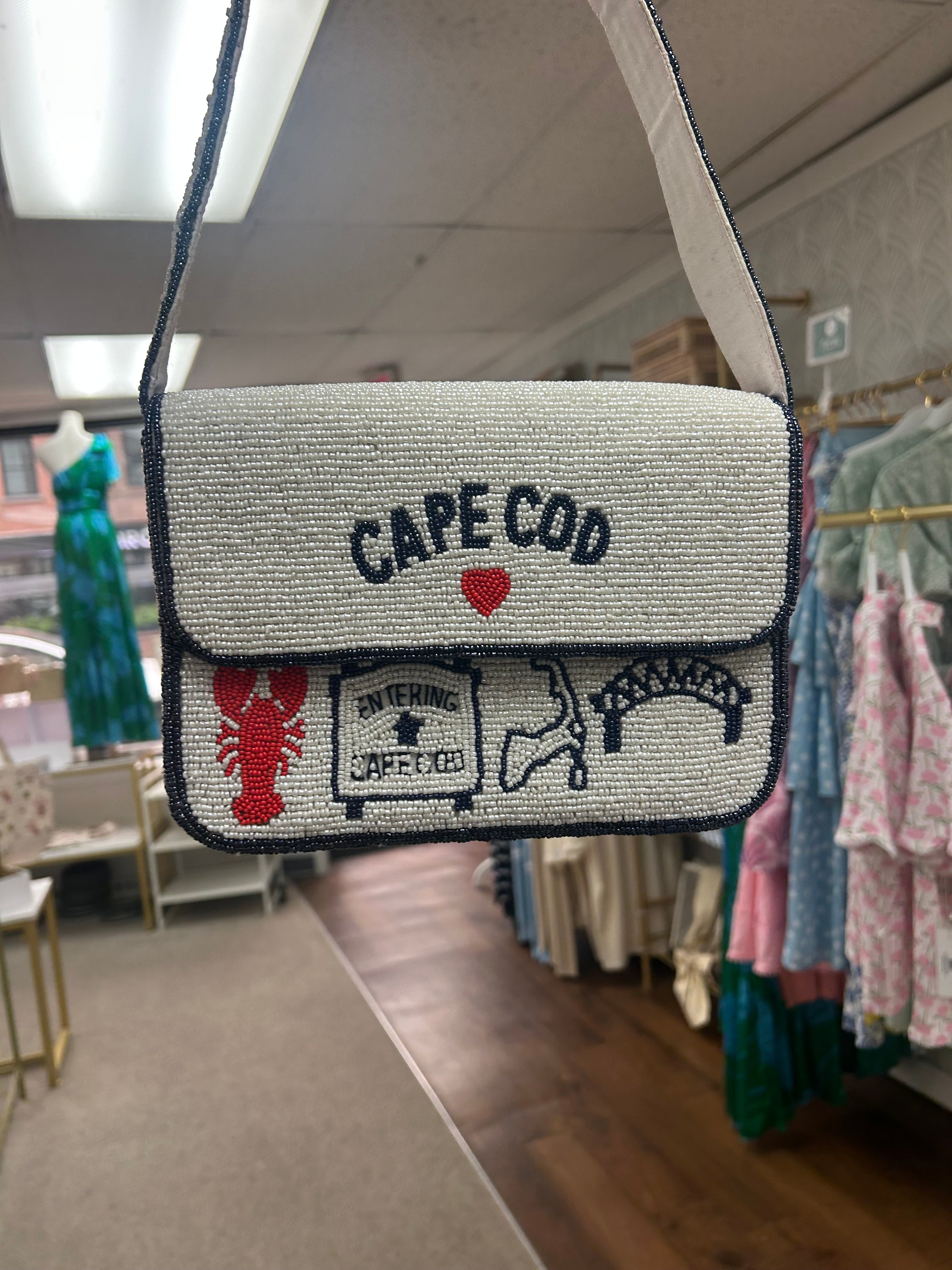 Cape Cod Beaded Shoulder Bag