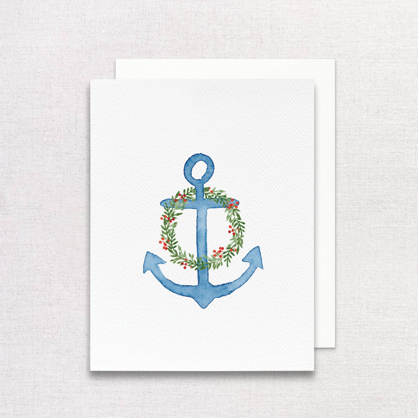 Holiday Anchor Greeting Card Set | Set of 6 Christmas Cards