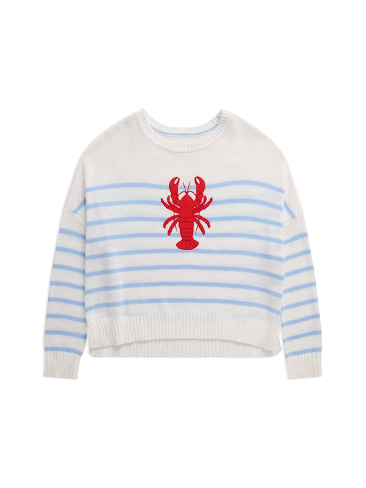 Lobster Sweater - Blue and White