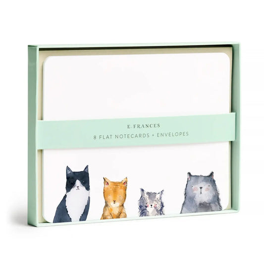 Cat's Meow Flat Note (Boxed Set of 8) Stationery Set