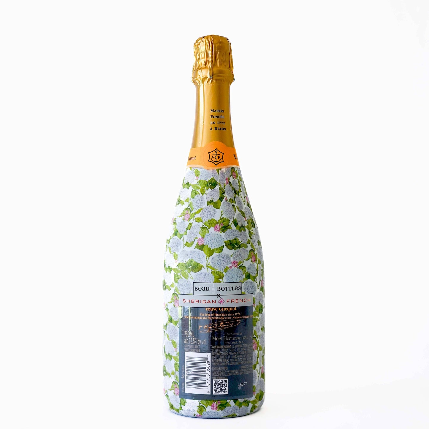 Beau Bottles x Sheridan French Collection - Classic Hydrangea - Champagne Collection