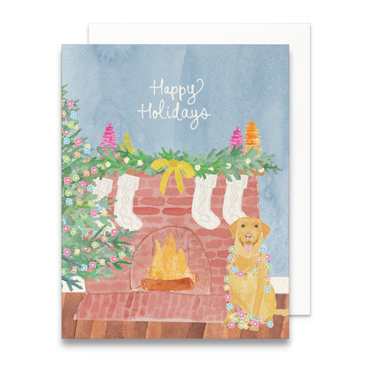 Yellow Lab Holiday Greeting Card | Box Set of 6 Holiday Card