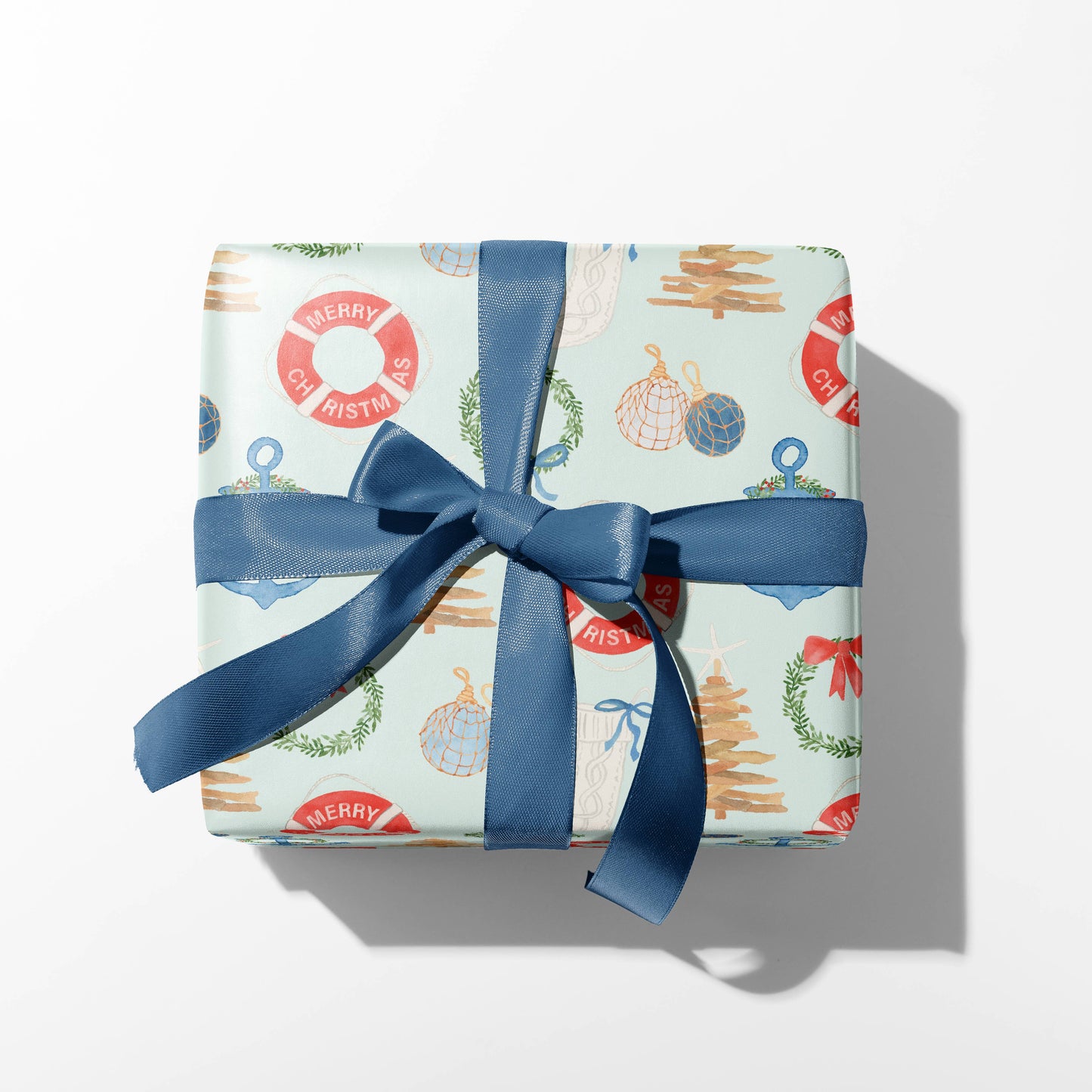 Coastal Christmas Gift Wrap