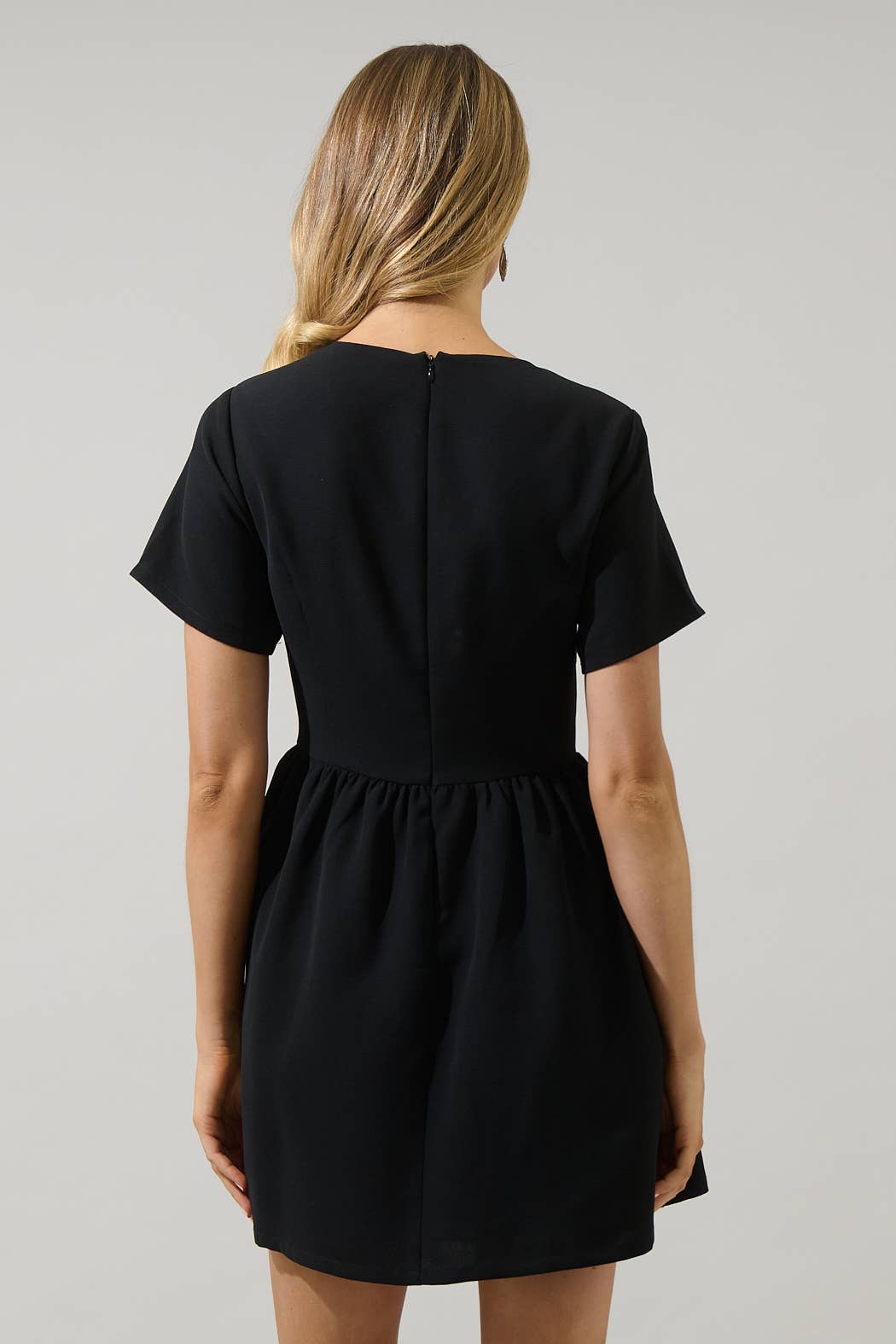 Kaida Bow Flare Mini Dress