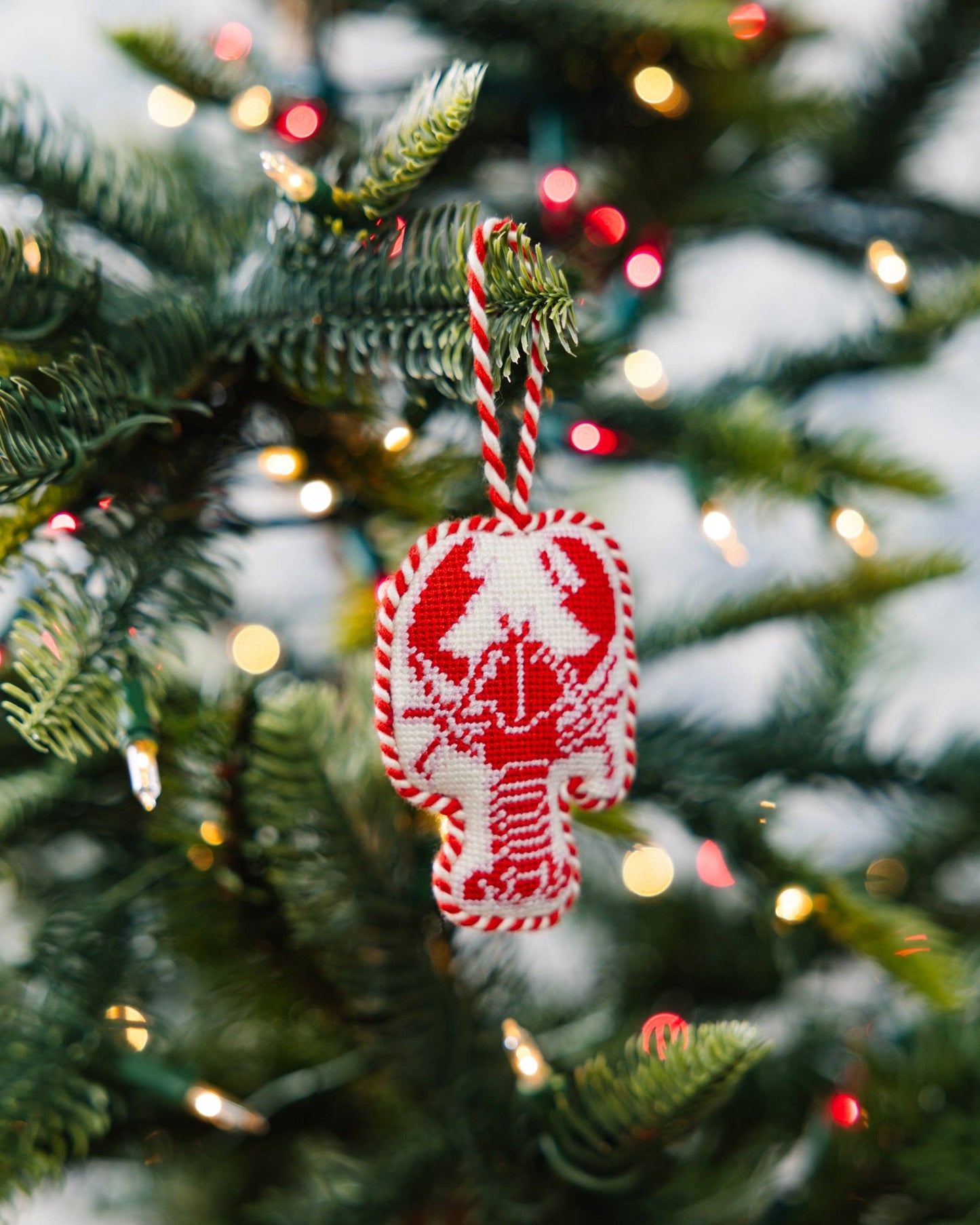 Needlepoint Icon Ornament - Lobster