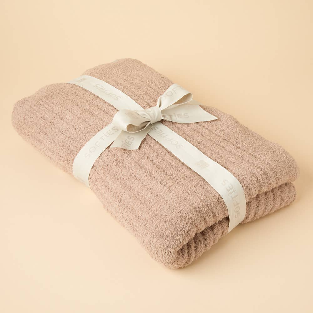 Softies Solid Rib Marshmallow Blanket