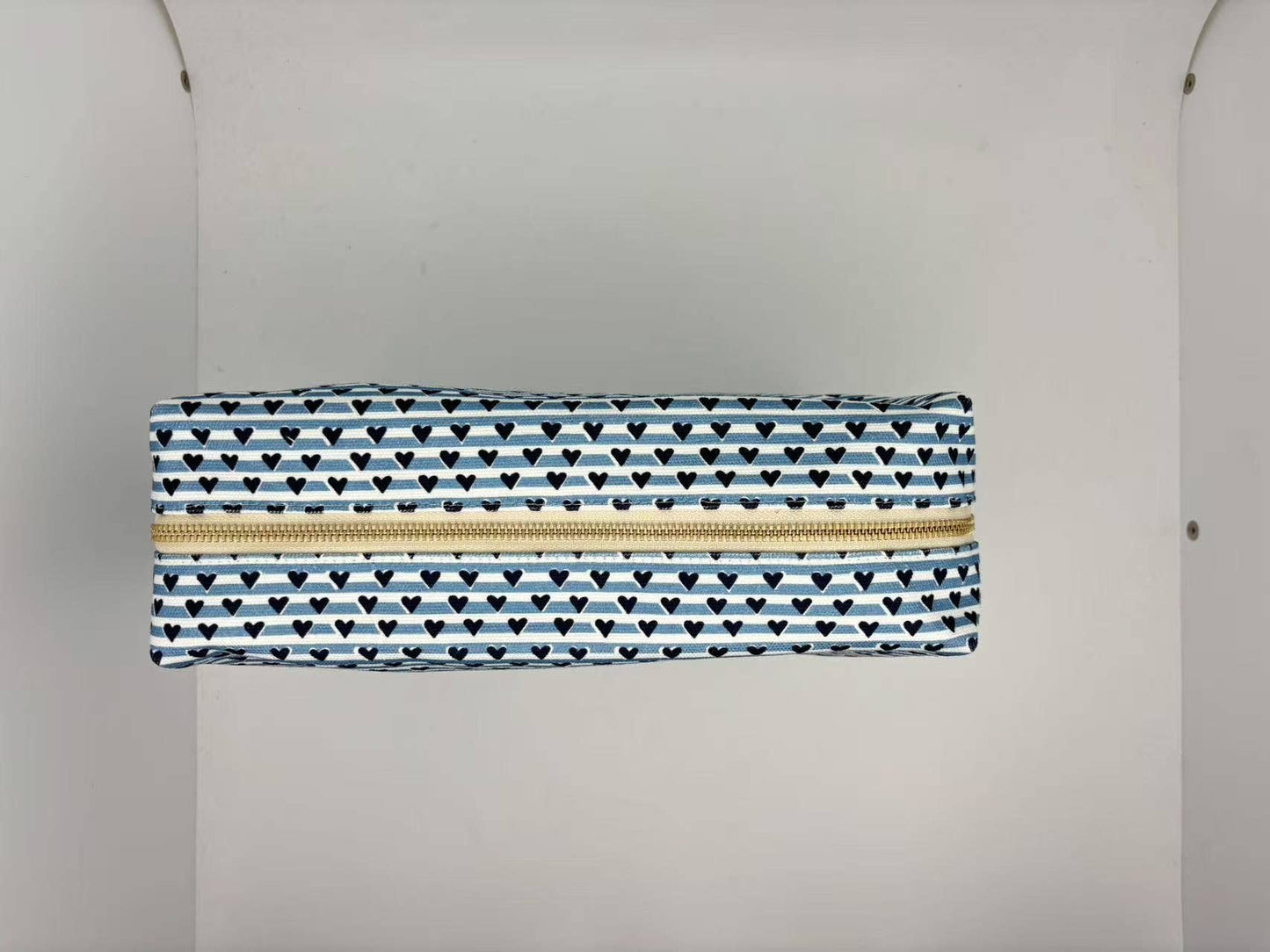 Joy Street Sailor Hearts Blue Pouch