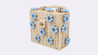 Wicker Bucket Daisy Flower Purse