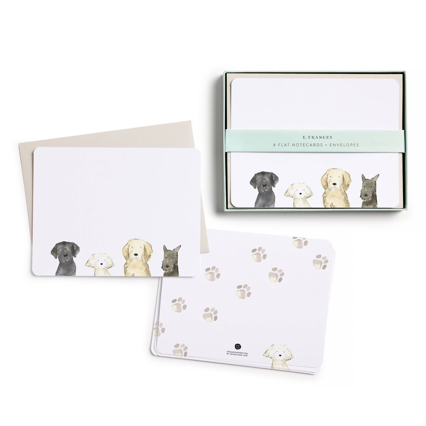 Dog Days Flat Notes (Boxed Set of 8) | Notecards Stationery