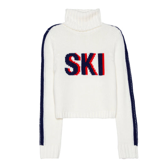 Jade Turtleneck Sweater - Ivory Ski