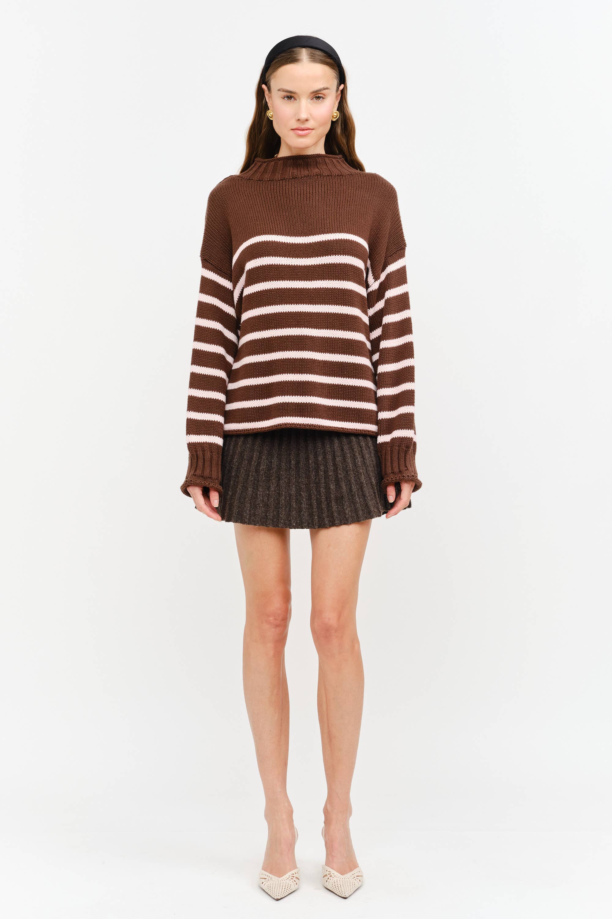 Skylar Sweater- Brown