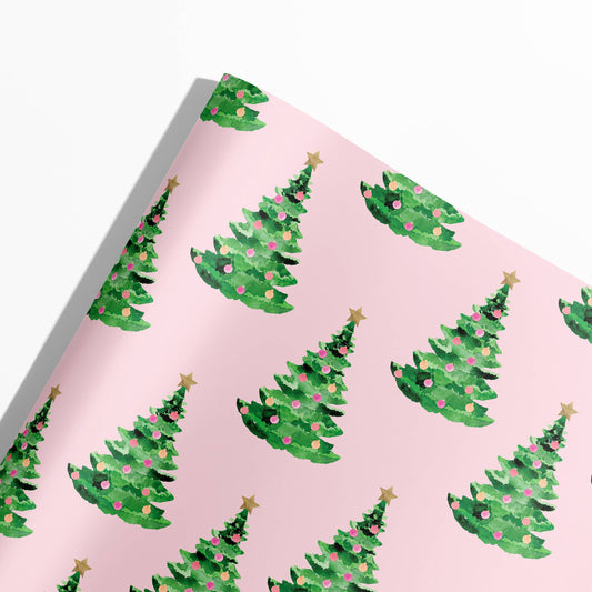 Pink Christmas Gift Wrap