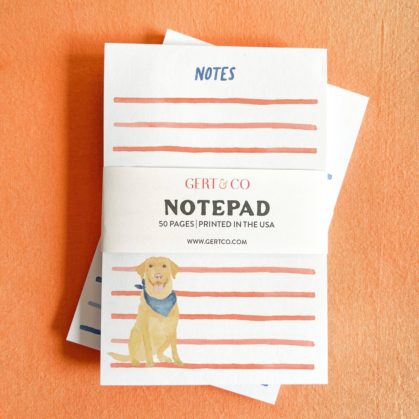 Yellow Lab Notepad | Labrador Notepad | Dog Notepad