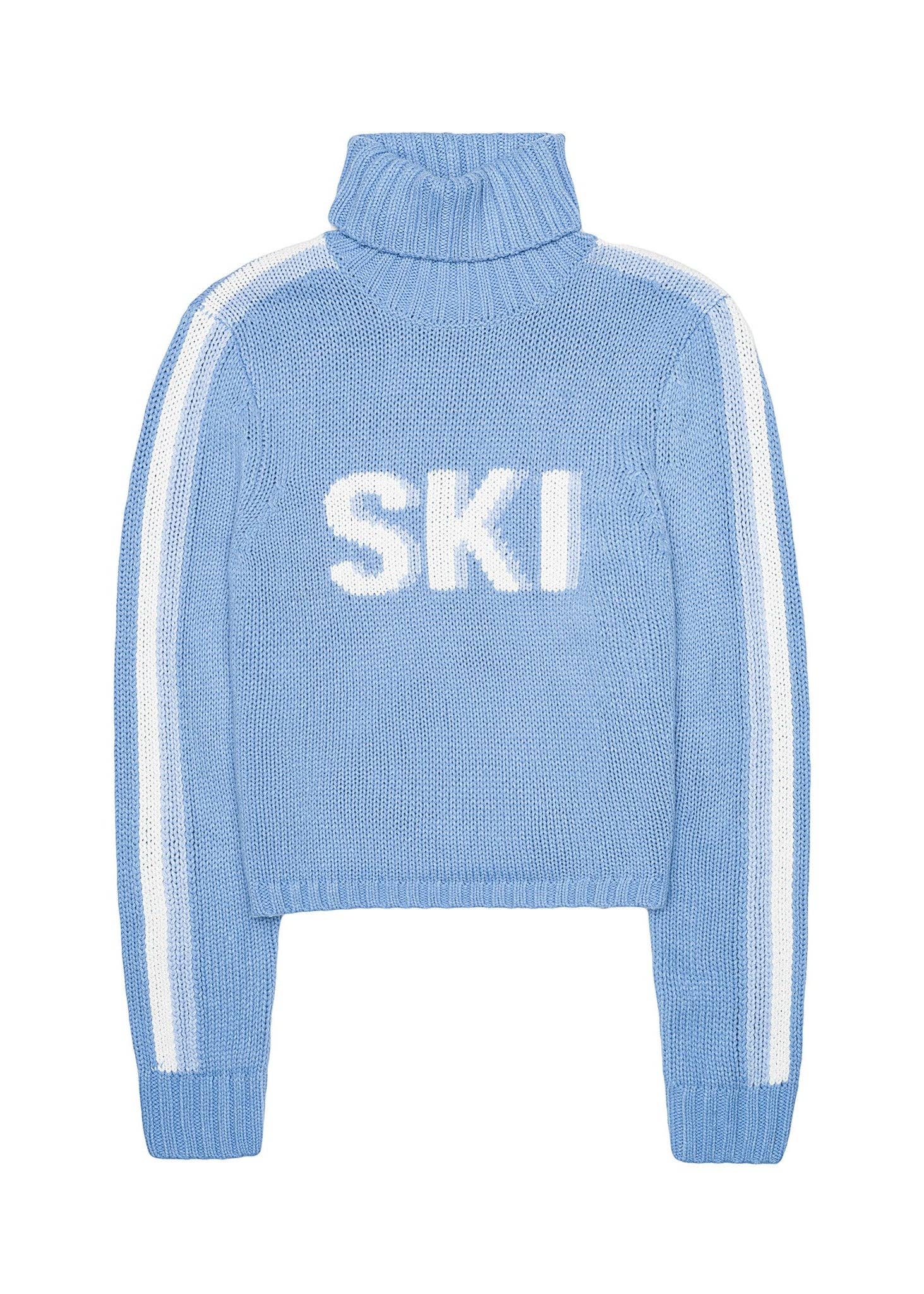 Jade Turtleneck Sweater - Light Blue Ski