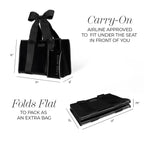 Special Edition Bow Midnight Black Jelly Tote w/ Phone Pouch