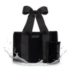 Special Edition Bow Midnight Black Jelly Tote w/ Phone Pouch